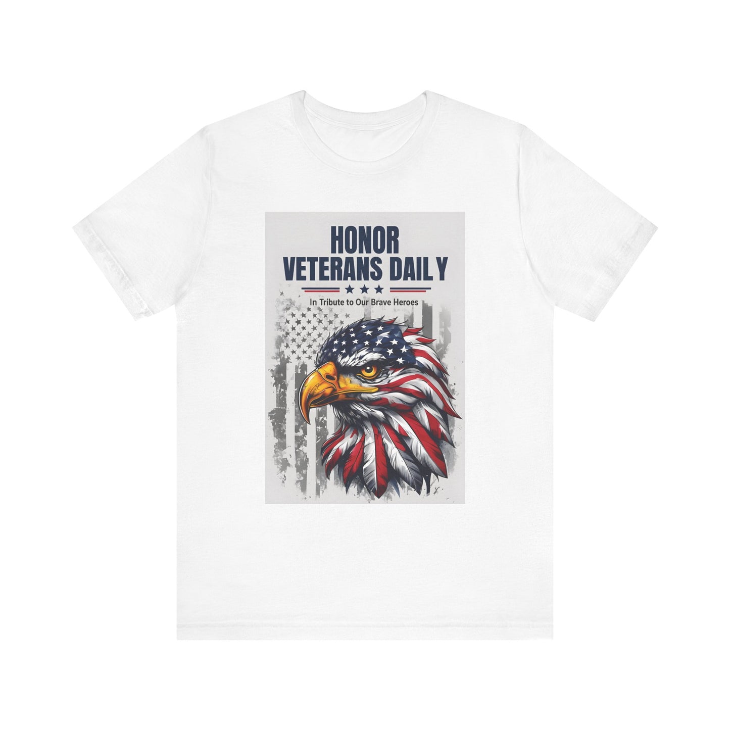 Patriotic Tee Shirt, Veteran Tribute Unisex Shirt, Military Appreciation T-Shirt, Honor Our Troops Top, USA Flag Tee, Independence Day