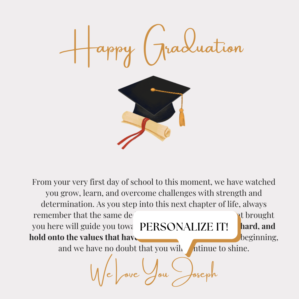 Gift For Him - Graduation Gift