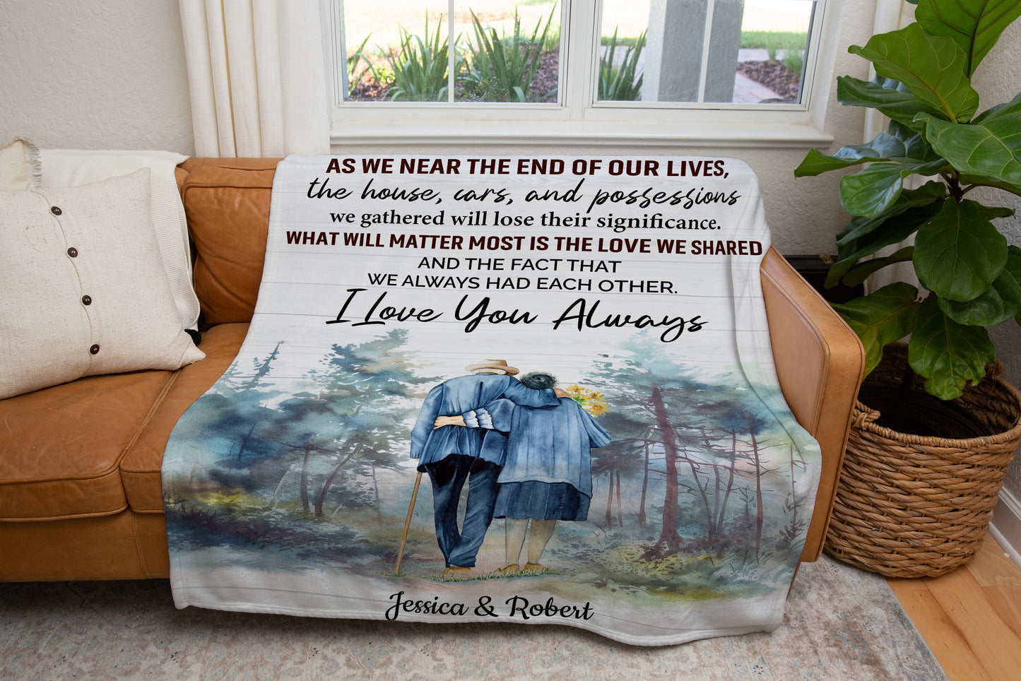Personalized Lifetime Lovers Sherpa Blanket (Queen Size) - THE GIFT GIVER