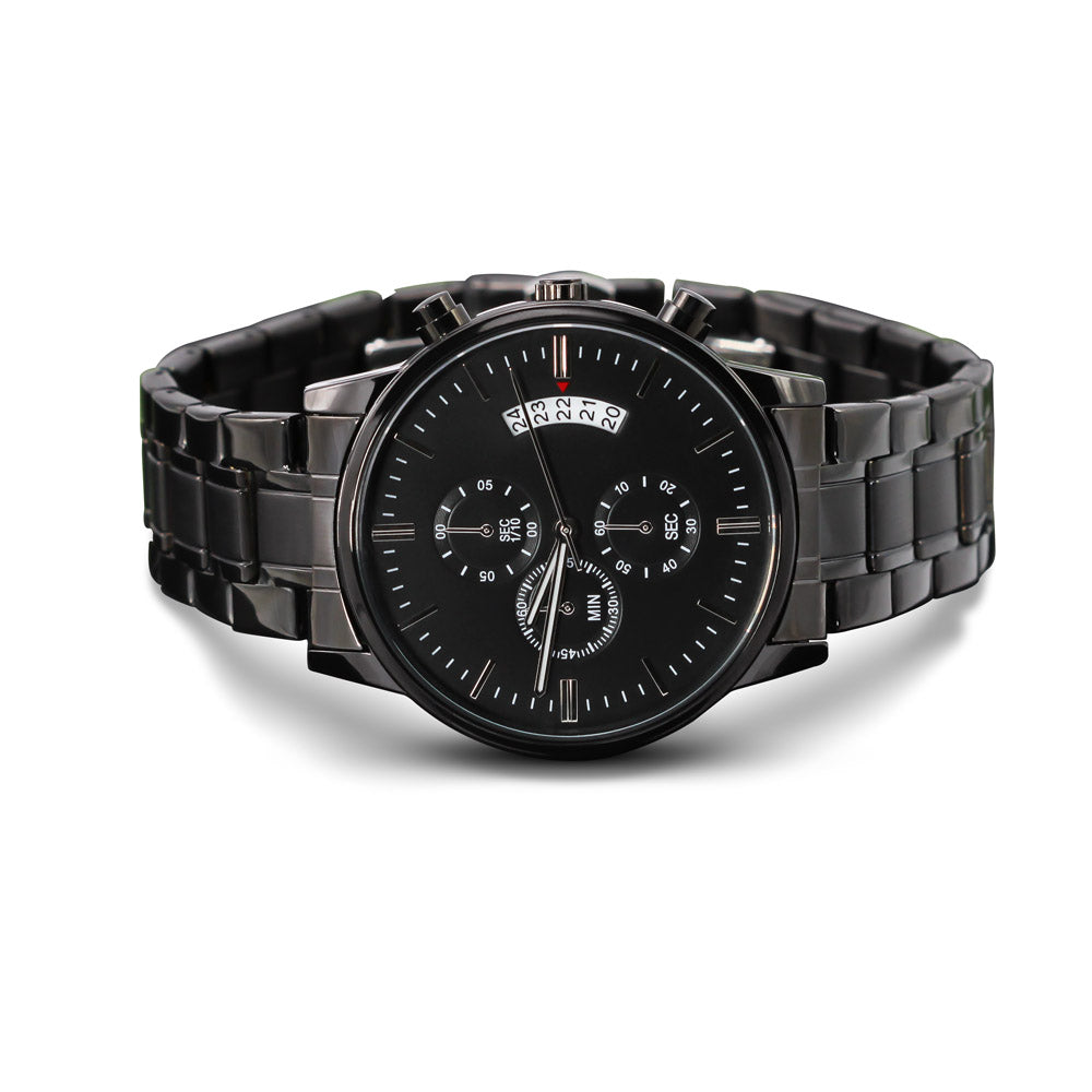 Engraved Chronograph Watch Gift For Him - Perfect for All Occasions