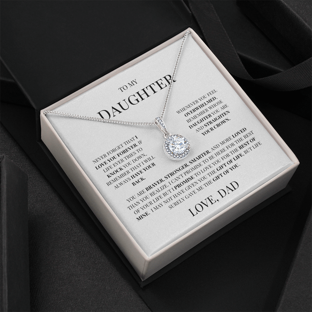 To My Daughter "Timeless Circle Necklace" - THE GIFT GIVER