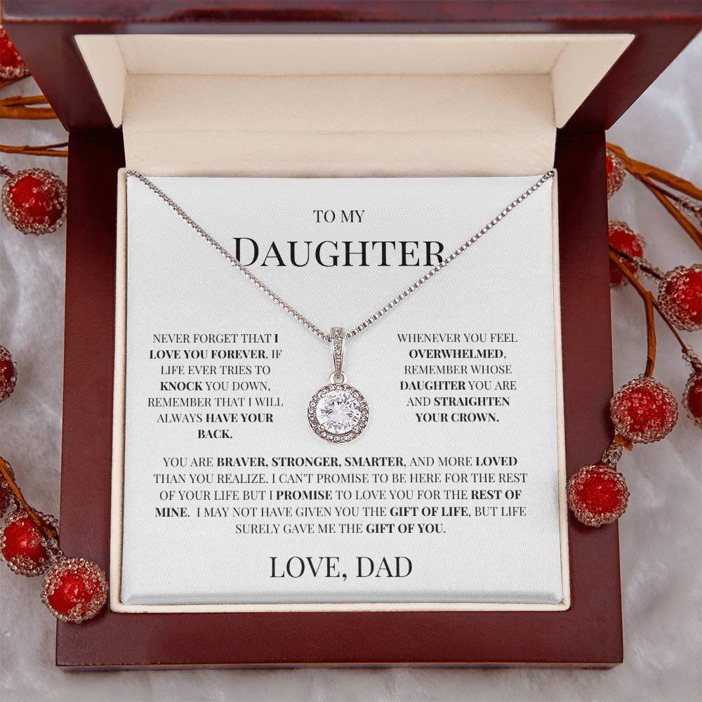 To My Daughter "Timeless Circle Necklace" - THE GIFT GIVER