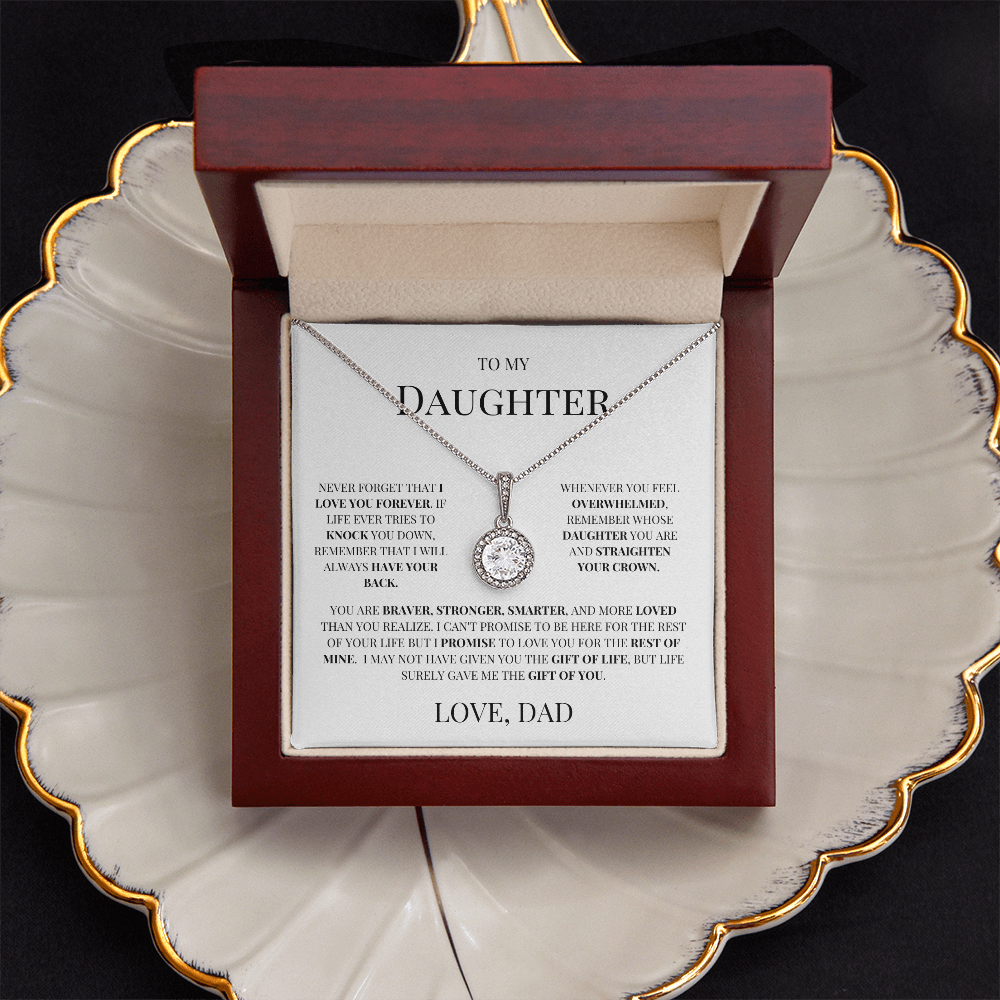 To My Daughter "Timeless Circle Necklace" - THE GIFT GIVER