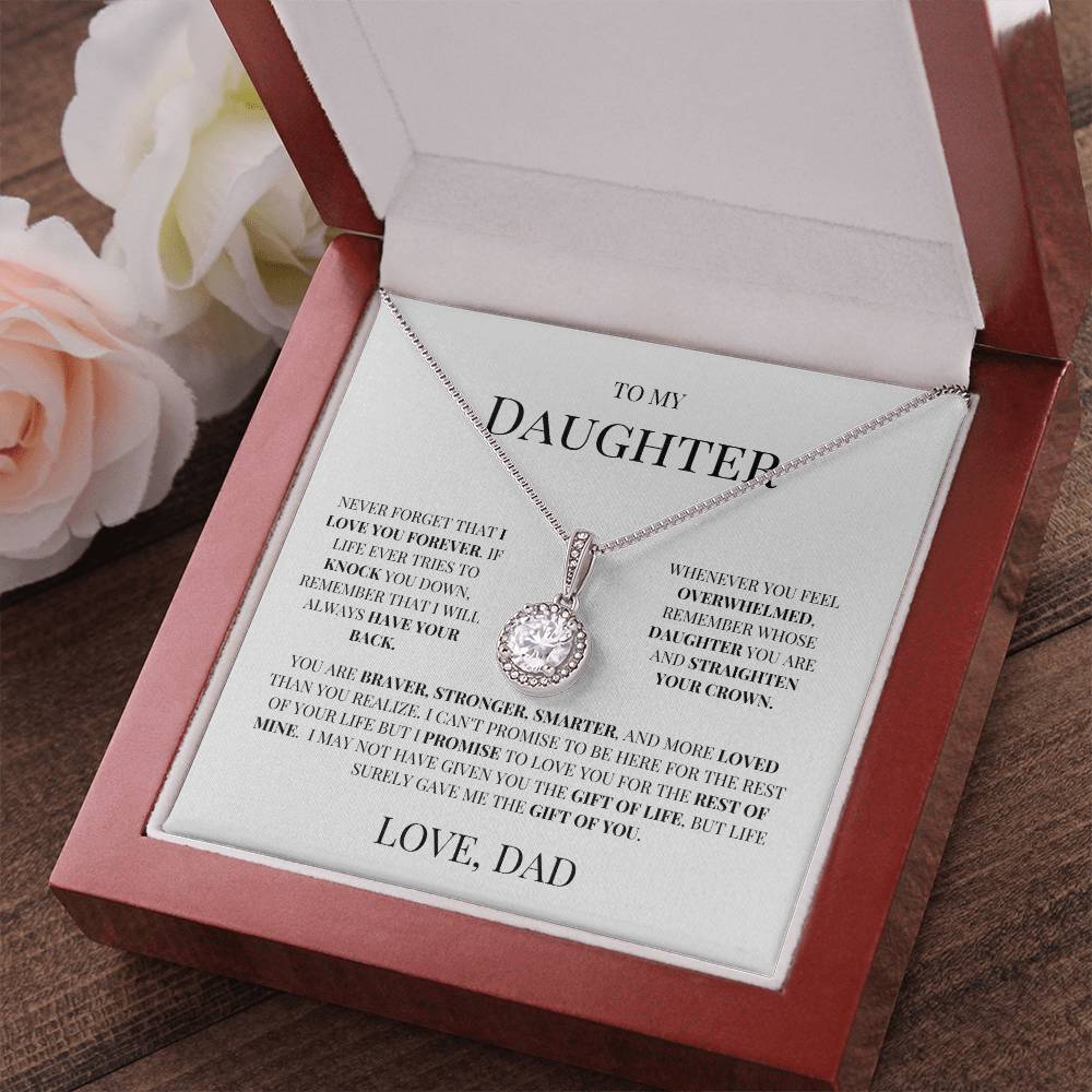 To My Daughter "Timeless Circle Necklace" - THE GIFT GIVER