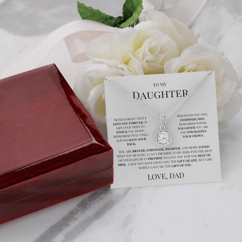 To My Daughter "Timeless Circle Necklace" - THE GIFT GIVER