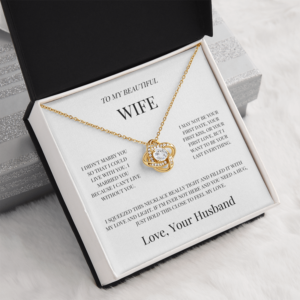 To My Beautiful Wife "Love Of My Life" Necklace - THE GIFT GIVER