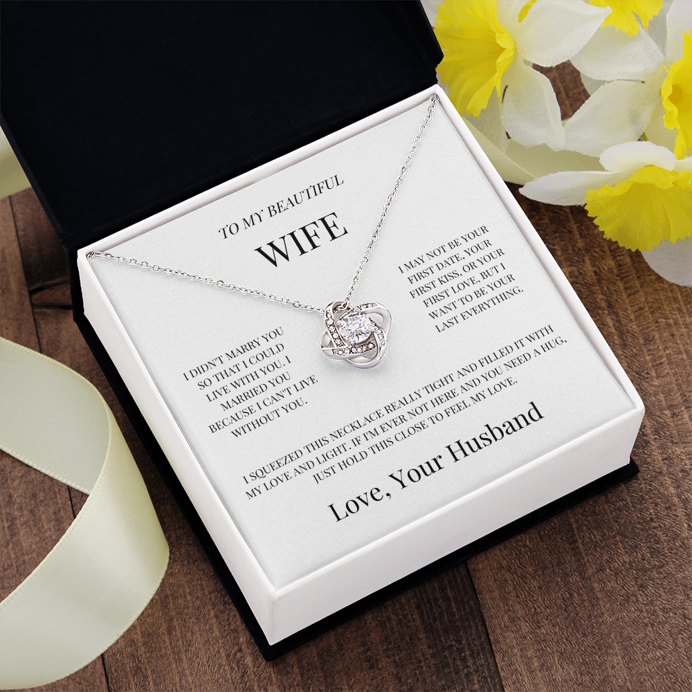 To My Beautiful Wife "Love Of My Life" Necklace - THE GIFT GIVER