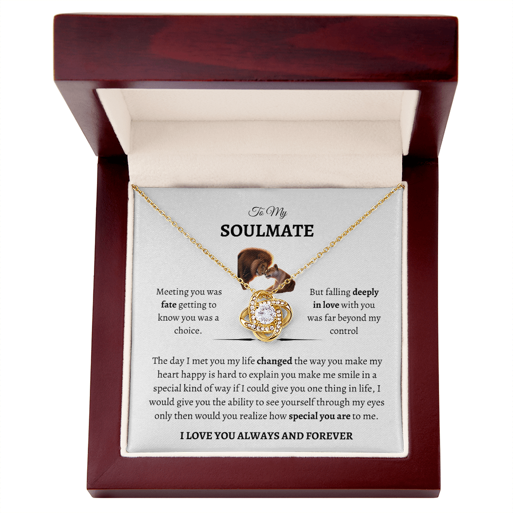 To My Soulmate " Love Knot" Necklace - THE GIFT GIVER