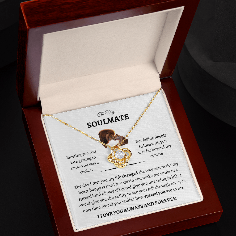 To My Soulmate " Love Knot" Necklace - THE GIFT GIVER