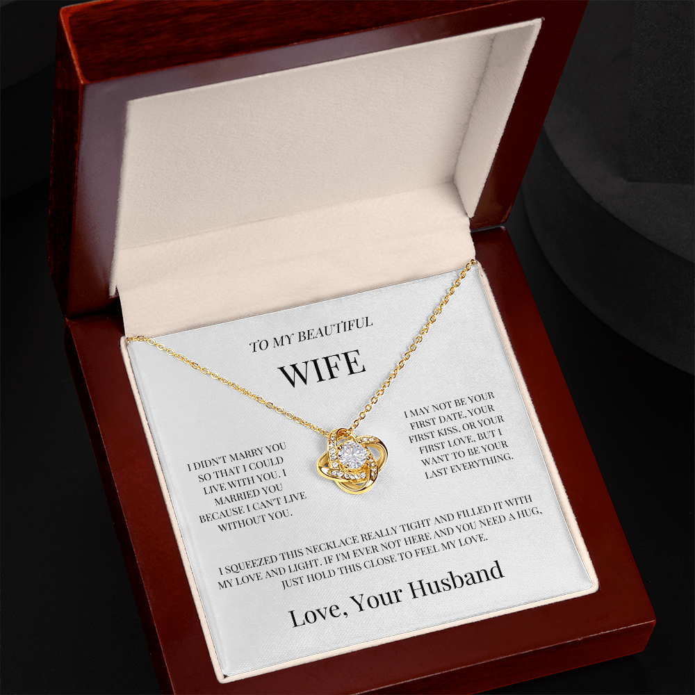 To My Beautiful Wife "Love Of My Life" Necklace - THE GIFT GIVER
