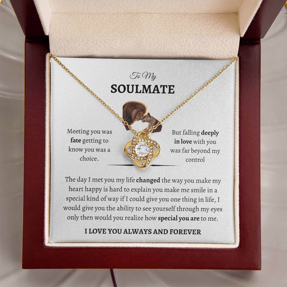 To My Soulmate " Love Knot" Necklace - THE GIFT GIVER