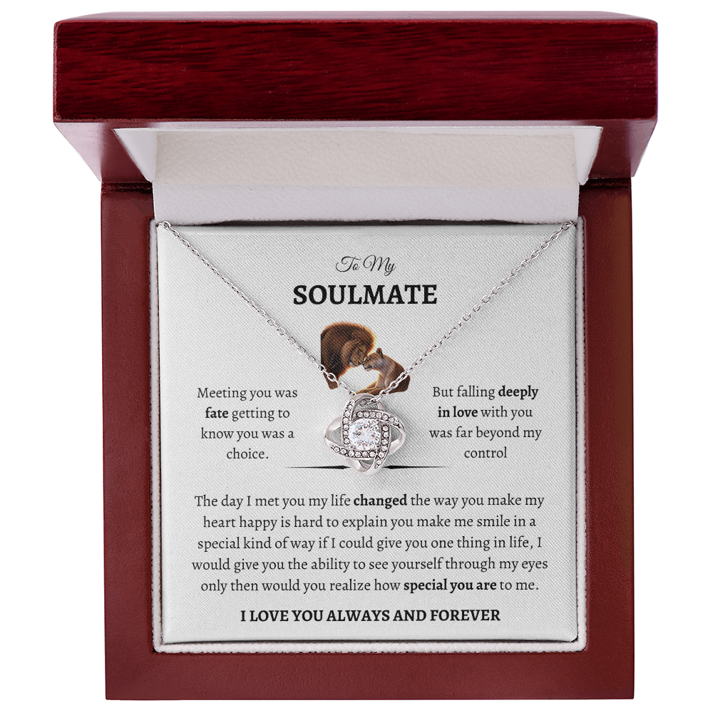 To My Soulmate " Love Knot" Necklace - THE GIFT GIVER