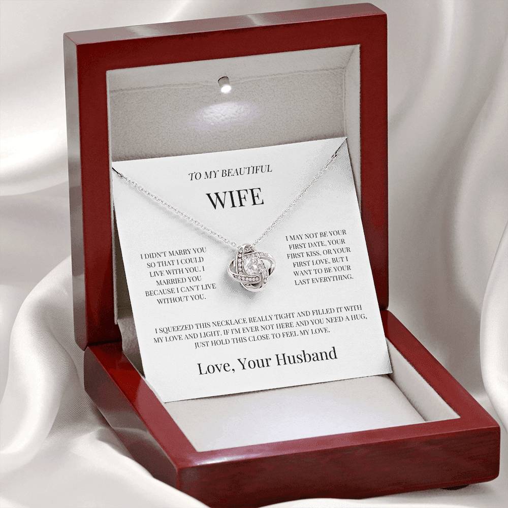 To My Beautiful Wife "Love Of My Life" Necklace - THE GIFT GIVER