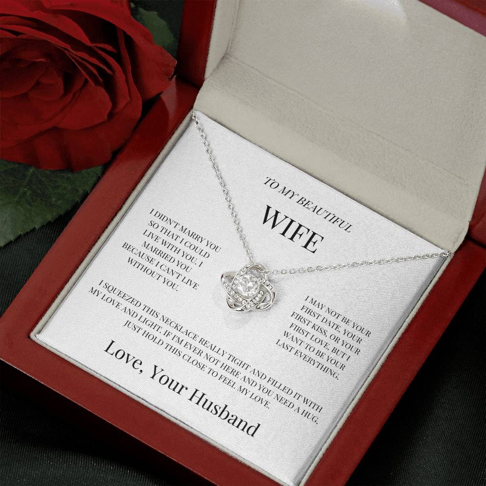 To My Beautiful Wife "Love Of My Life" Necklace - THE GIFT GIVER