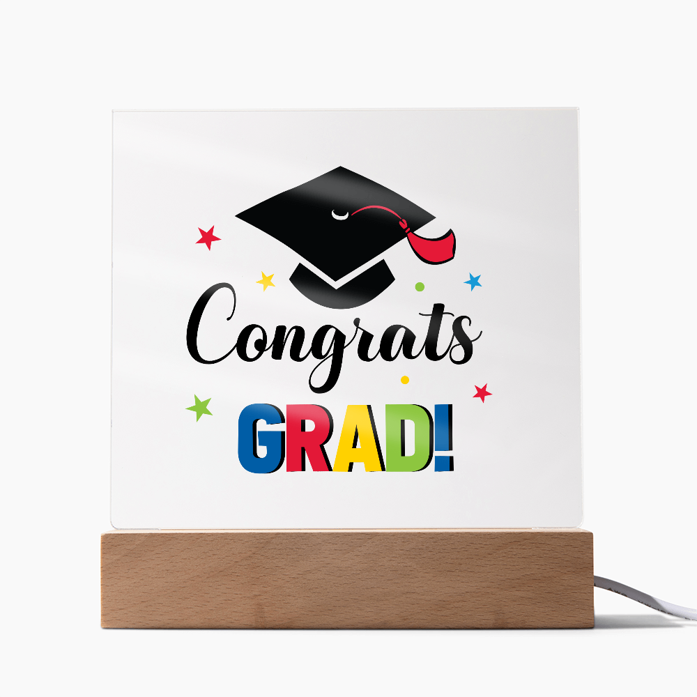 Congrats Grad - LED Acrylic Plaque