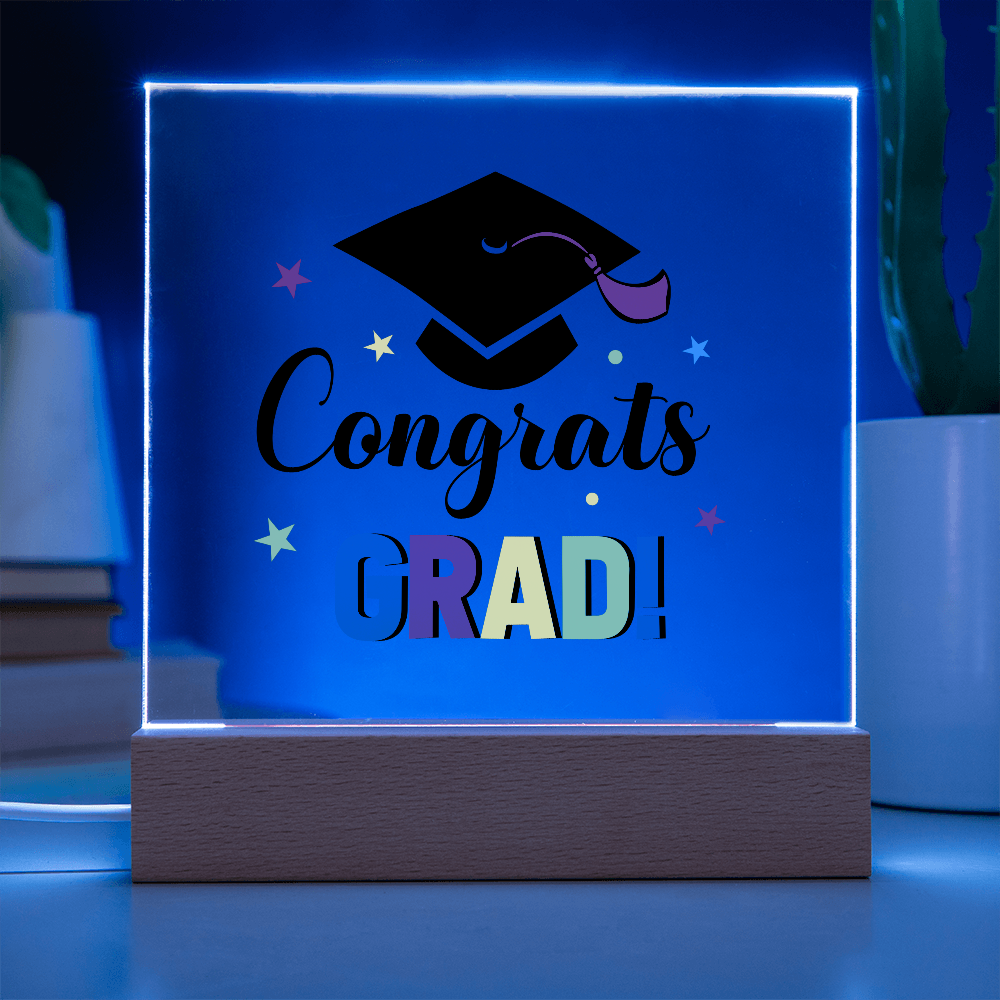Congrats Grad - LED Acrylic Plaque
