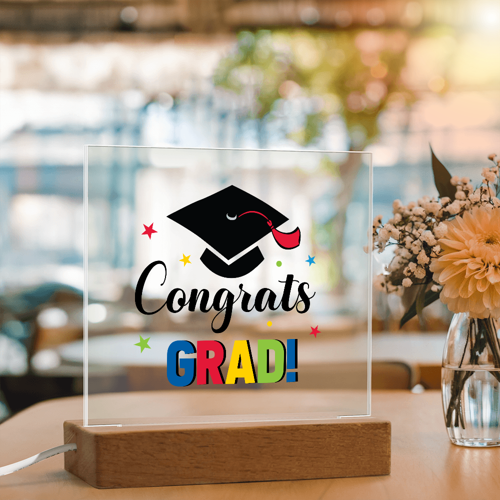 Congrats Grad - LED Acrylic Plaque