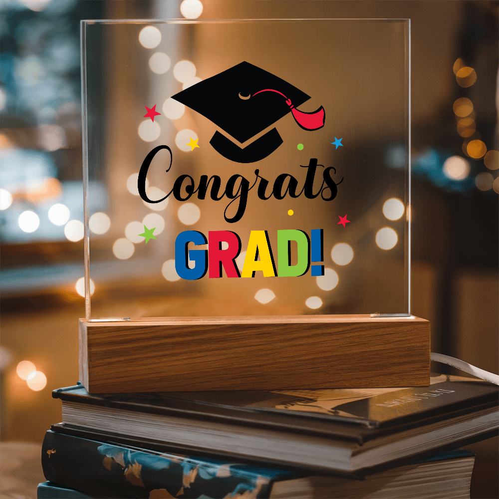 Congrats Grad - LED Acrylic Plaque