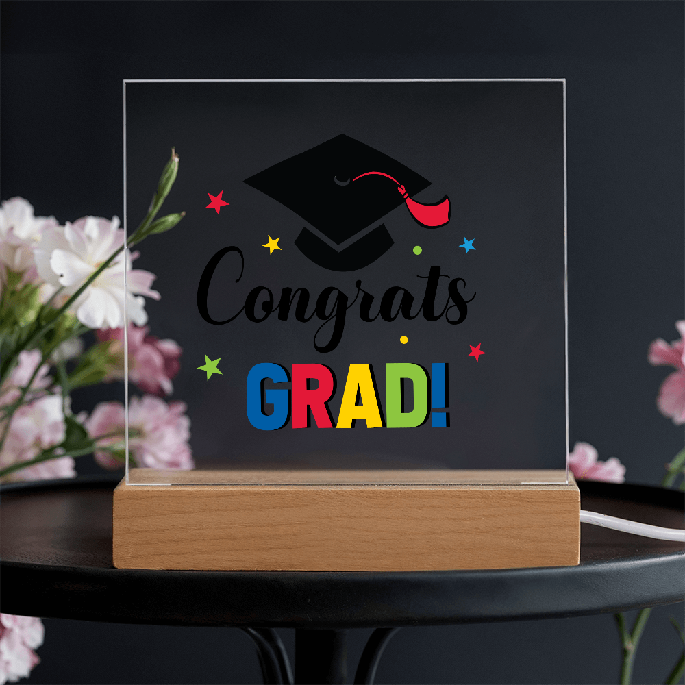 Congrats Grad - LED Acrylic Plaque