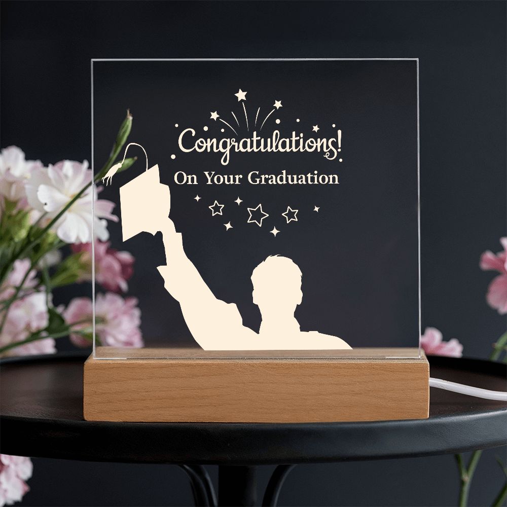 Congratulations Graduate - LED Acrylic Plaque