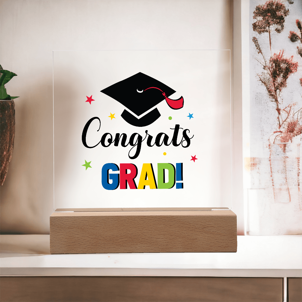 Congrats Grad - LED Acrylic Plaque