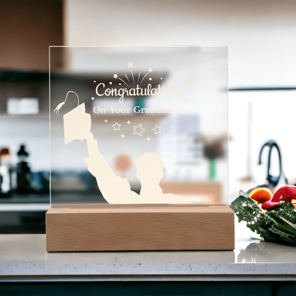 Congratulations Graduate - LED Acrylic Plaque