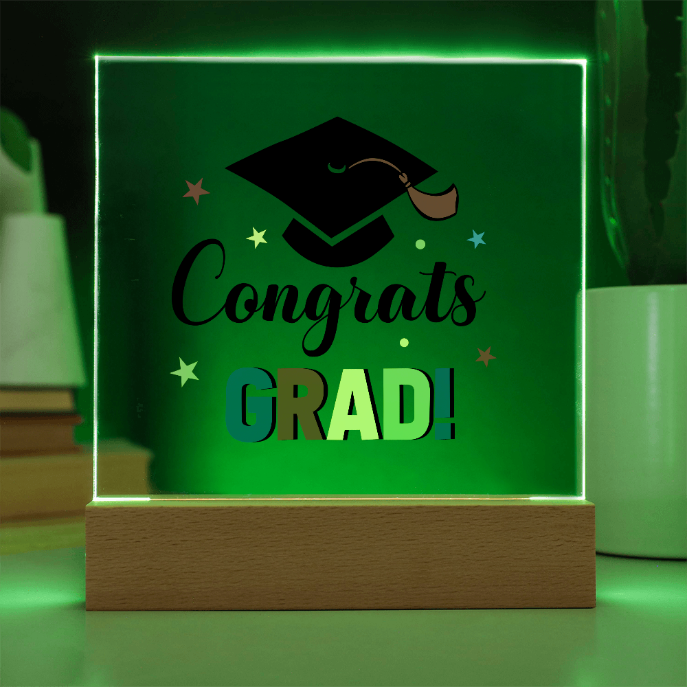 Congrats Grad - LED Acrylic Plaque