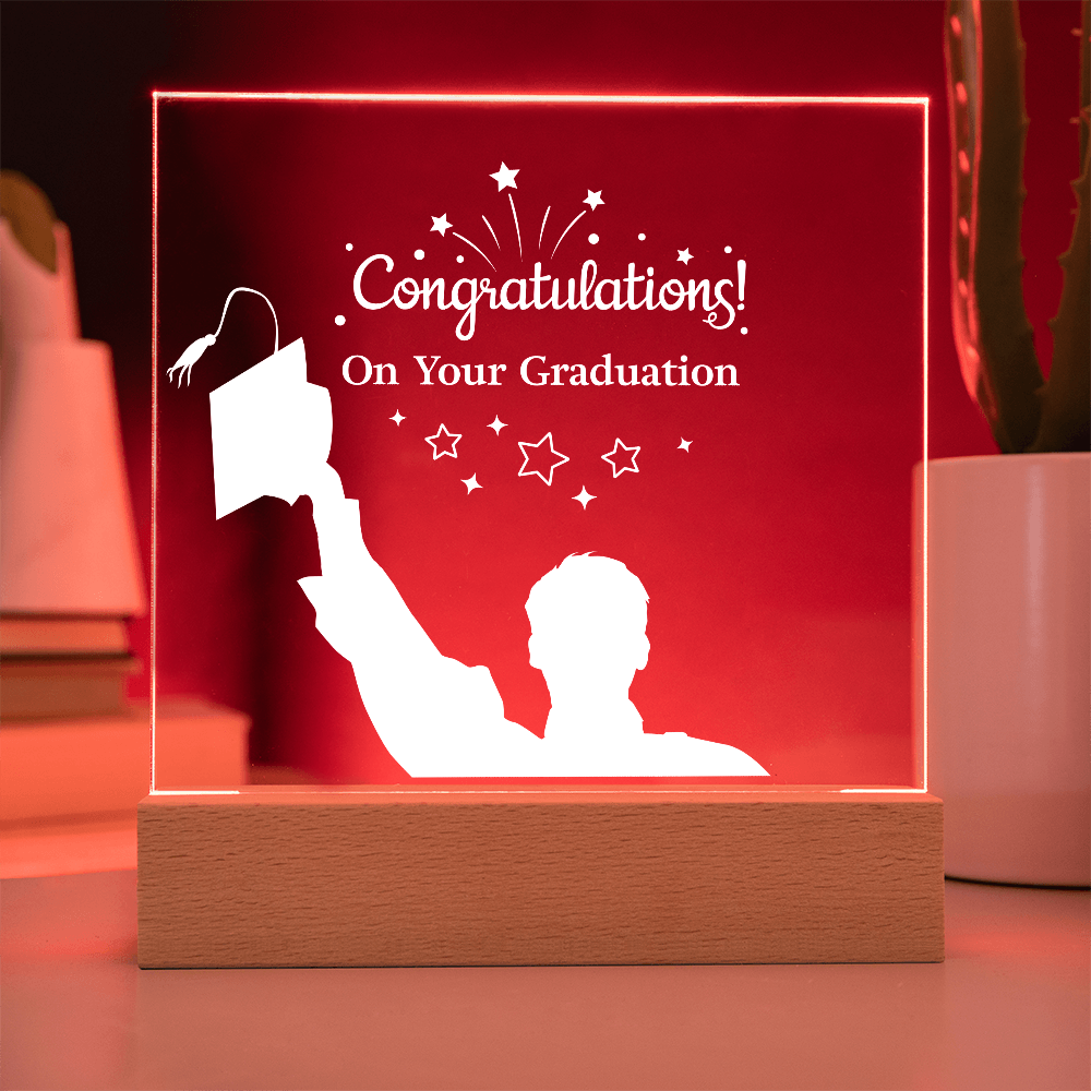 Congratulations Graduate - LED Acrylic Plaque