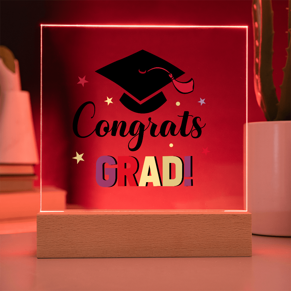 Congrats Grad - LED Acrylic Plaque