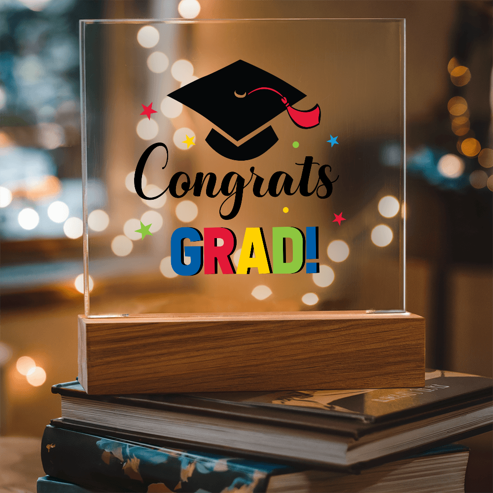 Congrats Grad - LED Acrylic Plaque
