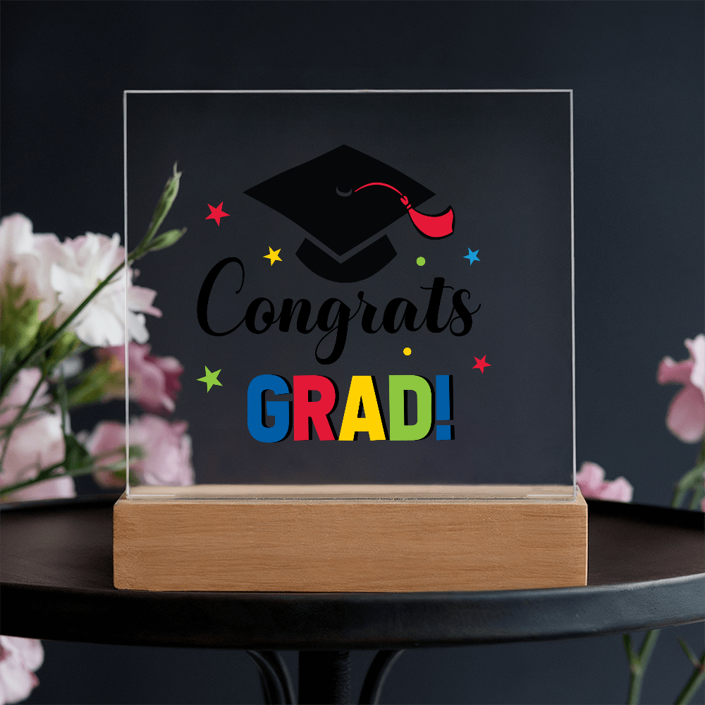 Congrats Grad - LED Acrylic Plaque