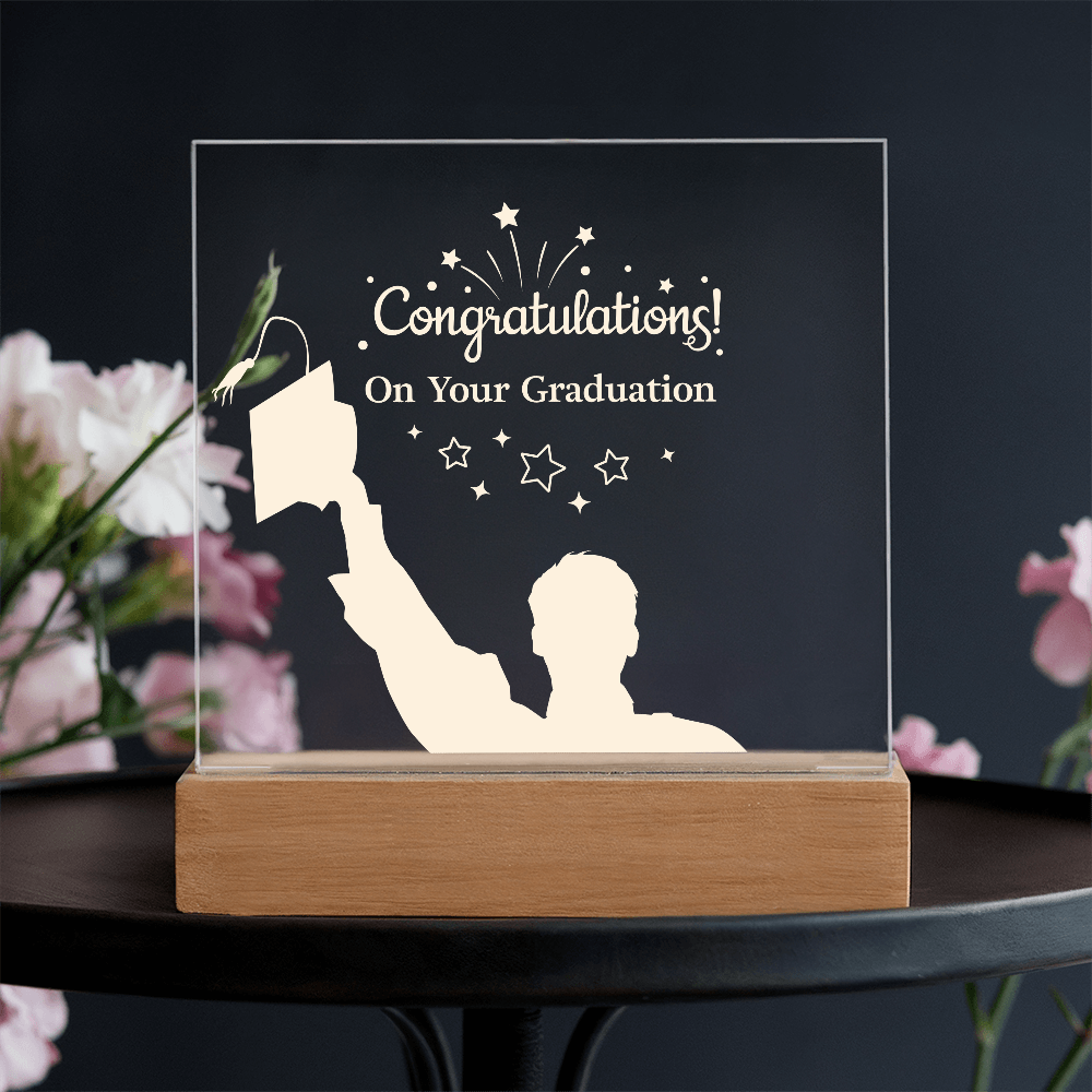 Congratulations Graduate - LED Acrylic Plaque