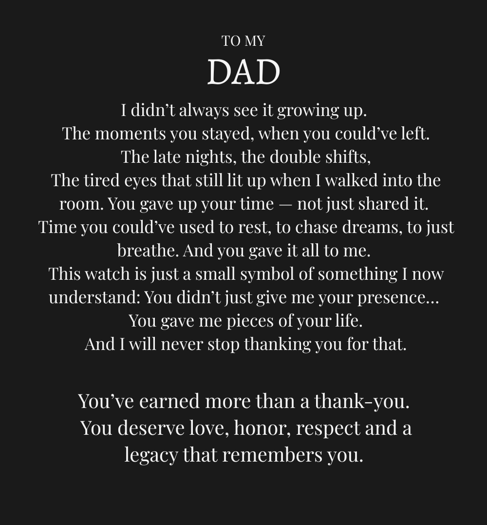 Personalized Luxury Timepiece Watch Gift for Dad – GiftGiver