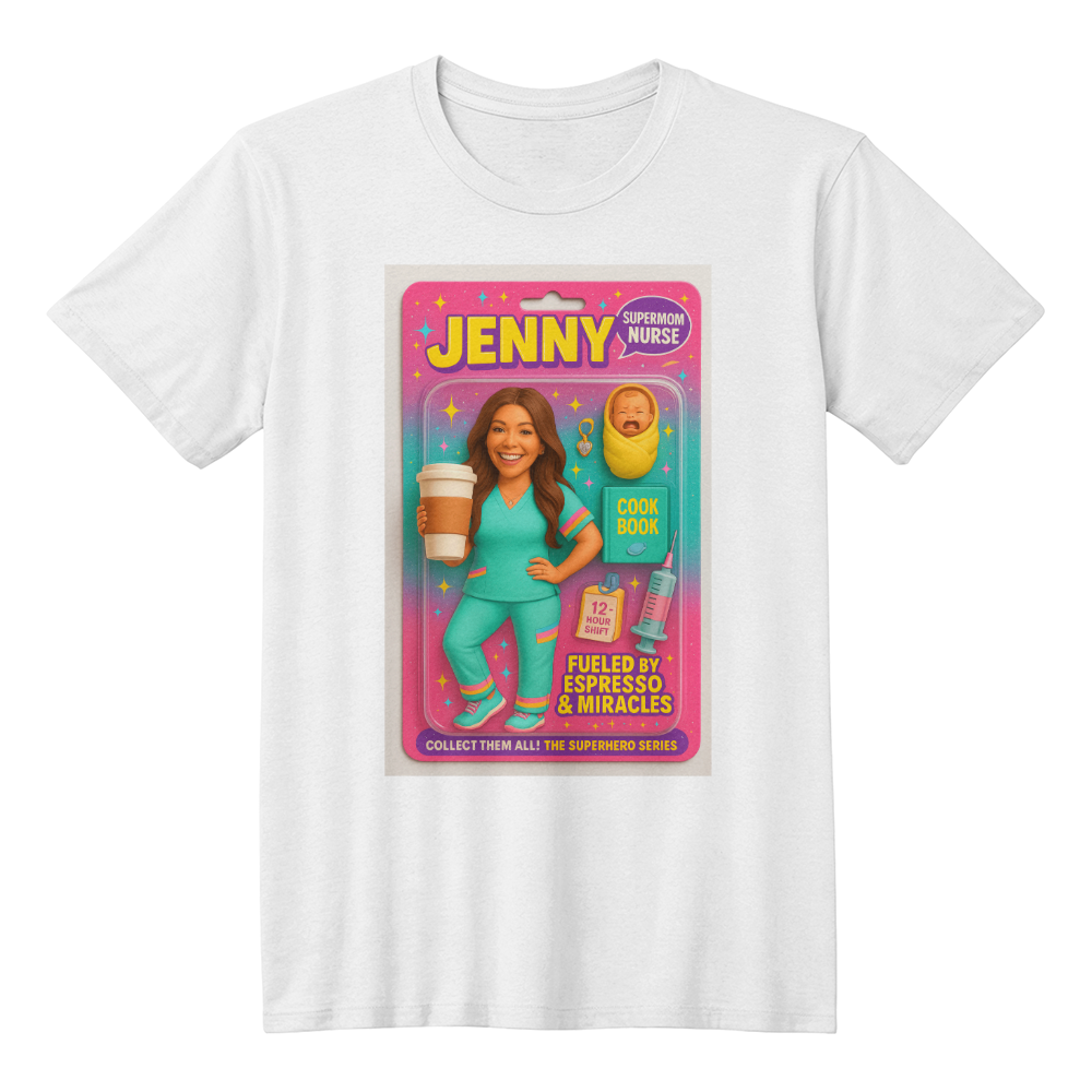 Custom Action Figure Tee – Turn Your Favorite Person into a Toy Hero!