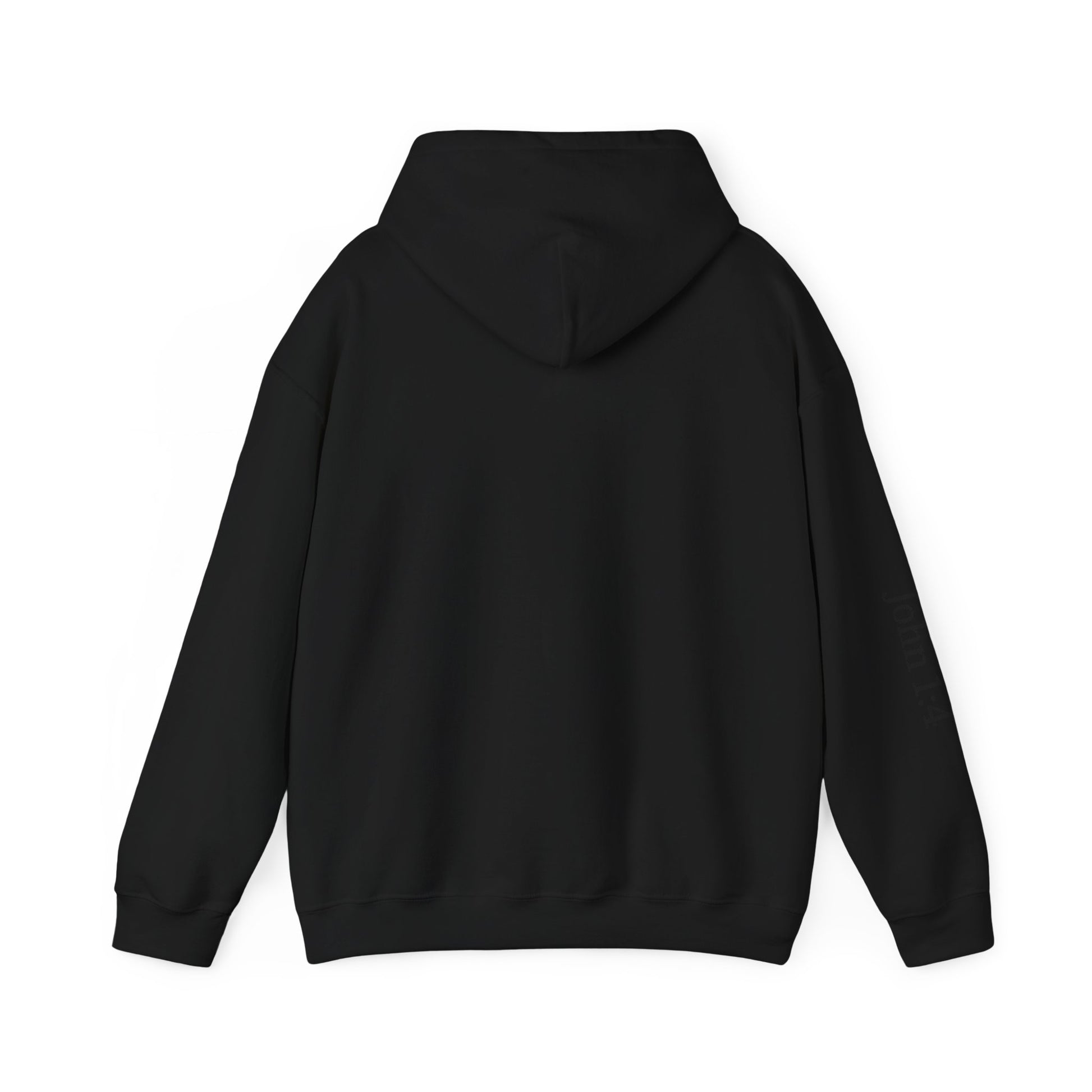 Jesus Crown Hoodie with John 1:4 Sleeve - Hooded Sweatshirt - THE GIFT GIVER