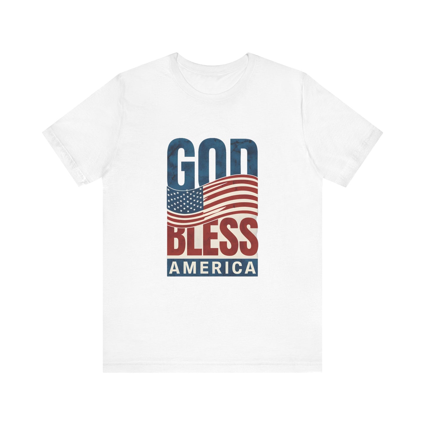 Patriotic Tee, American Flag Shirt, USA Independence Day Top, Red White Blue Tee, Fourth of July T-shirt, Patriotic Clothing, Memorial Day - THE GIFT GIVER