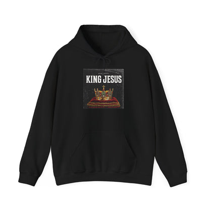 Jesus Crown Hoodie with John 1:4 Sleeve - Hooded Sweatshirt - THE GIFT GIVER