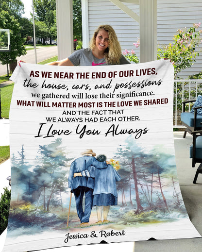 Personalized Lifetime Lovers Sherpa Blanket (Queen Size) - THE GIFT GIVER