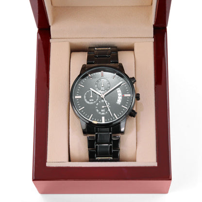 Engraved Chronograph Watch Gift For Him  - Perfect for All Occasions