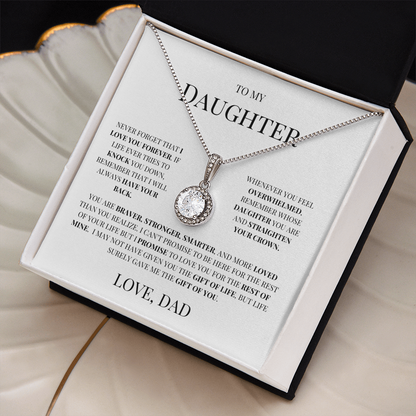 To My Daughter "Timeless Circle Necklace" - THE GIFT GIVER