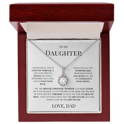 To My Daughter "Timeless Circle Necklace" - THE GIFT GIVER