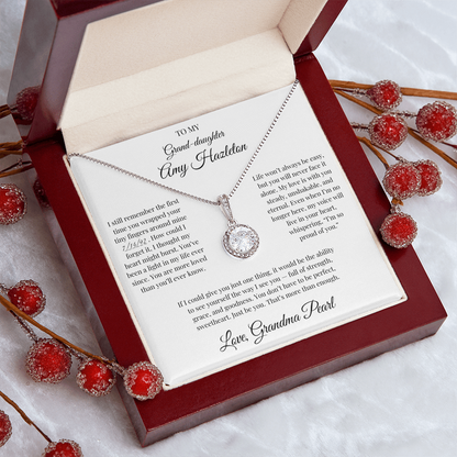 Custom Message Card Necklace Gift