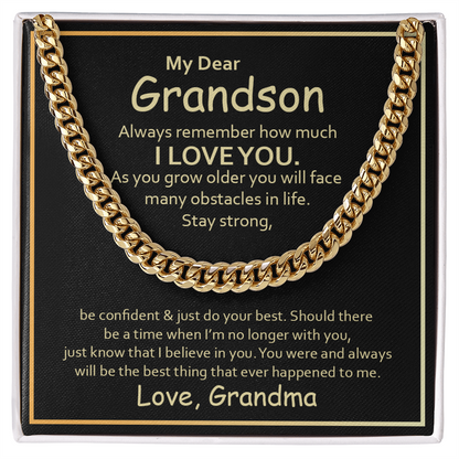 Gift For Grandson - From Grandmother For All Occasions