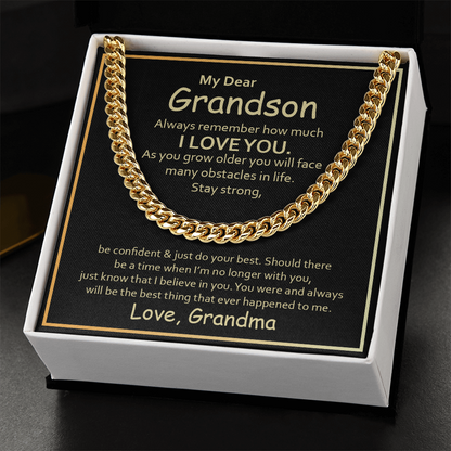 Gift For Grandson - From Grandmother For All Occasions