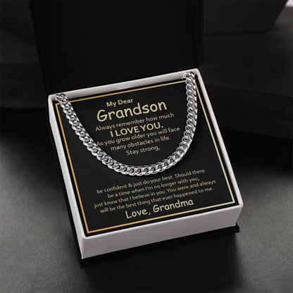 Gift For Grandson - From Grandmother For All Occasions