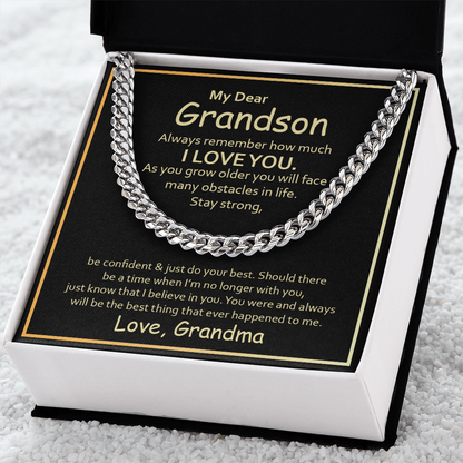 Gift For Grandson - From Grandmother For All Occasions