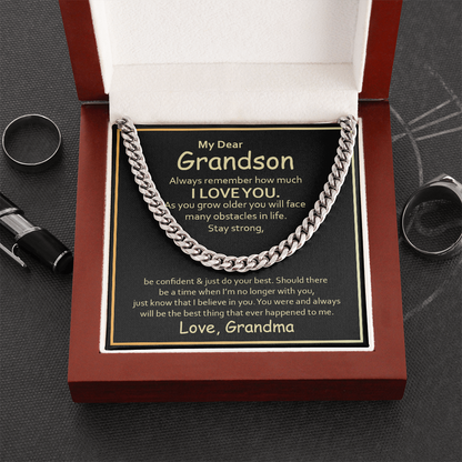 Gift For Grandson - From Grandmother For All Occasions