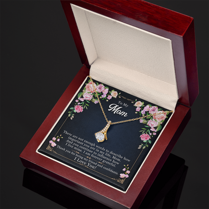 14K/18K Ribbon Pendant Necklace Gift for Mom – GiftGiver