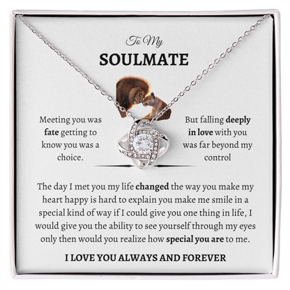 To My Soulmate " Love Knot" Necklace - THE GIFT GIVER