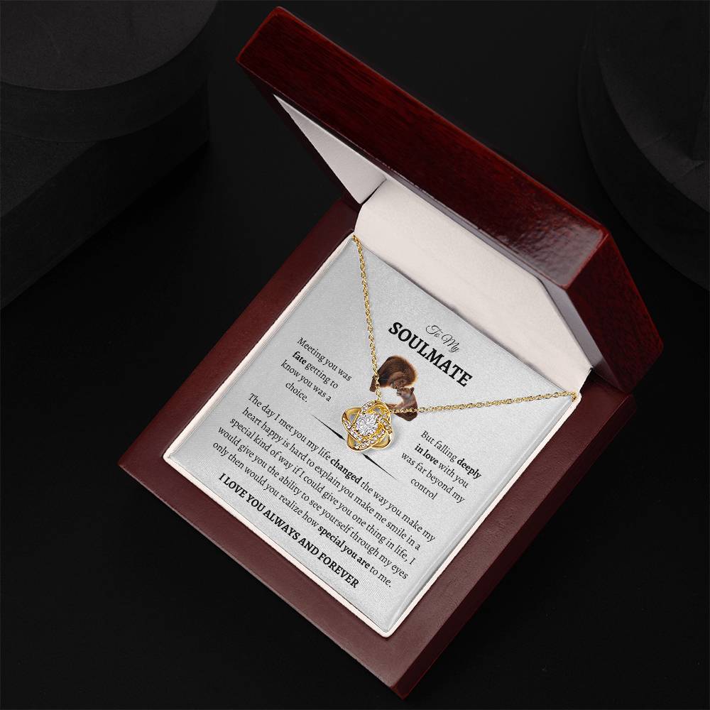 To My Soulmate " Love Knot" Necklace - THE GIFT GIVER
